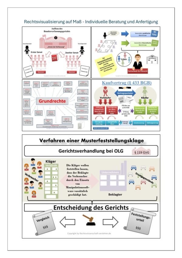 Rechtsvisualisierung auf Maß - Individuelle Beratung und Anfertigung | Rechtswissenschaft Shop